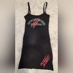 Black Nightmare On Elm Street Spaghetti Strap Dress